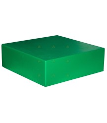 Caisse d'épargne de toit polystyrène laqué vert