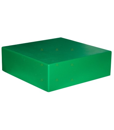 Caisse d'épargne de toit polystyrène laqué vert