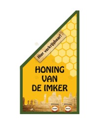 Vlag "Honing van de imker", in rood of groen