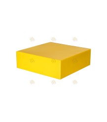 Caisse d'épargne de toit polystyrène laqué jaune