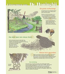 Essaimage d'abeilles, carte A4