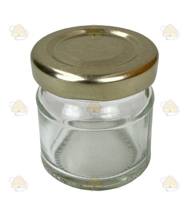 Pot de miel rond de 41ml / 50grammes sans couvercle