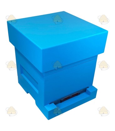 Tirelire en polystyrène laqué bleu (1bk, 1hk) BeeFun®