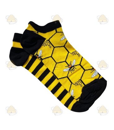 Chaussettes courtes abeille - nid d'abeille