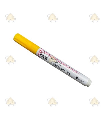 Stylo pour la décoration du verre, classique - Jaune