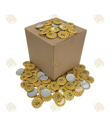 Couvercles de boîtes, bande à dessin d'abeille, 82 mm TO - 700 pièces