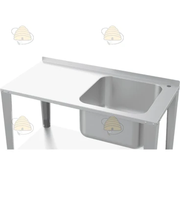 Honingproductietafel met spoelbak - 200 cm