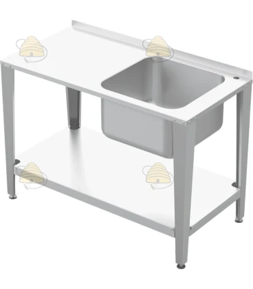 Honingproductietafel met spoelbak - 150 cm
