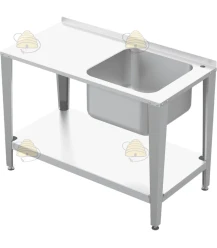 Honingproductietafel met spoelbak - 120 cm