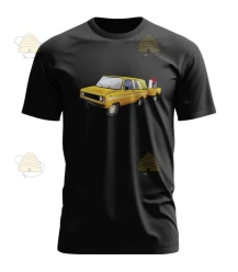T-shirt Tarpan met honingslinger zwart