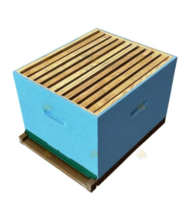 Dadant Blatt bijenkast (1BK) - hemelsblauw geverfd & Nicot bodem