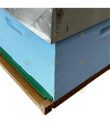 Dadant Blatt bijenkast (1BK) - hemelsblauw geverfd & Nicot bodem