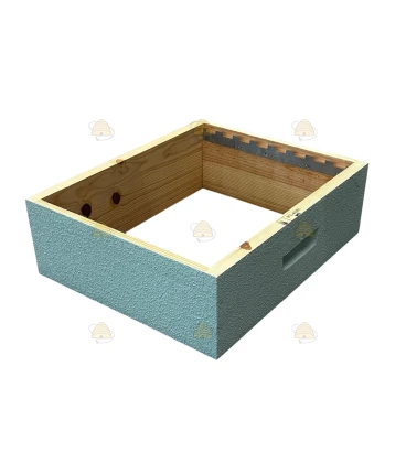 Langstroth US enkelwandige honingkamer - hemelsblauw geverfd