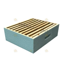 Langstroth US enkelwandige honingkamer - hemelsblauw geverfd