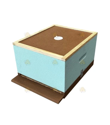 Langstroth US enkelwandige bijenkast (1BK) - hemelsblauw geverfd