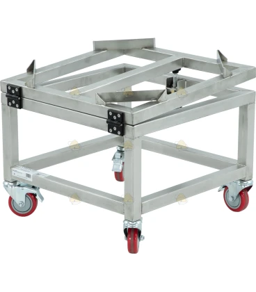 Trolley voor aftapvat / crème machine 50L / 70L