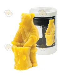 Ours avec baril de miel grand, en fonte