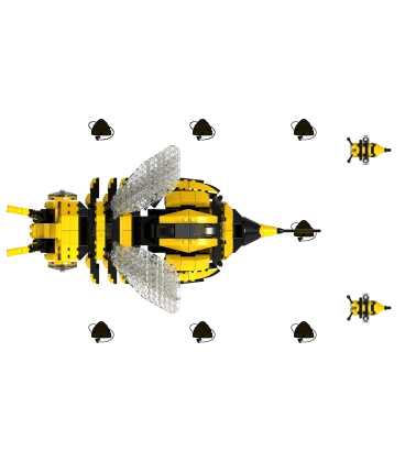 Koningininnenbij - Bouwstenen set - 564 st.