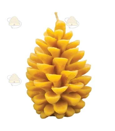 Pomme de pin ronde grande, moulée