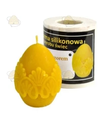 Œuf à motifs, coulé