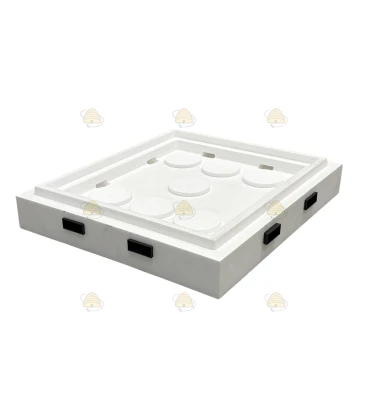 Tussenbodem Dadant Blatt polystyreen wit 12-raams