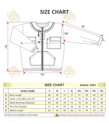 Blouson d’apiculteur kaki Deluxe – voile rond – BeeFun®