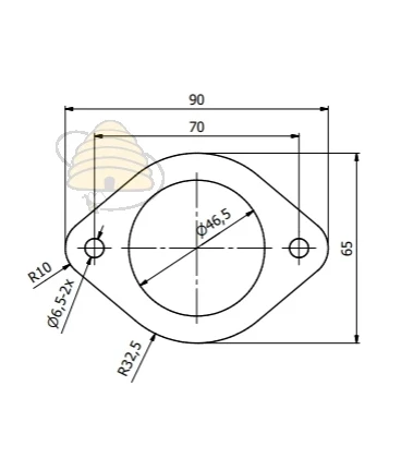 Robinet coupeur en caoutchouc à fermeture blanche (6/4"- 38mm) Lyson