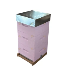 Warré bijenkast (3BK) -  roze geverfd