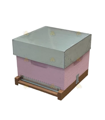 Warré bijenkast (1BK) -  roze geverfd