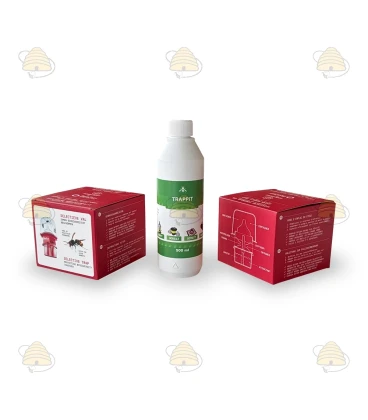 2-pack Hoornaarval Good4Bees + Trappit lokstof 500 ml