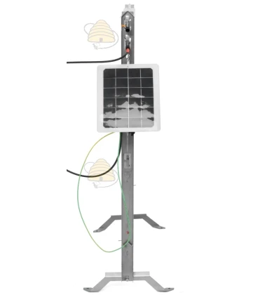 Module électrique avec panneau solaire pour harpe à frelons en RVS/INOX