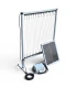 Harpe en aluminium avec module électrique et panneau solaire 20W