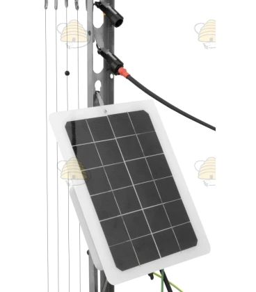 Starterspakket: Harp 80 x 95 cm RVS/INOX + Zonnepaneel 10W en Schok apparaat