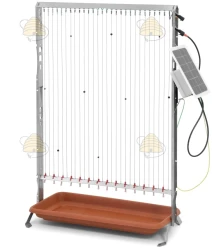 Starterspakket: Harp 80 x 95 cm RVS/INOX + Zonnepaneel 10W en Schok apparaat