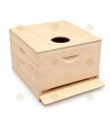 Couvre-cadres en bois pour ruche Spaarkast – 47,2 x 42,1 cm (avec ou sans ouverture de nourrissement)