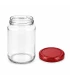 Ronde glazen potten - 375 ml / 450 gram, met deksel (TO 63 mm)