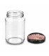 Ronde glazen potten - 375 ml / 450 gram, met deksel (TO 63 mm)