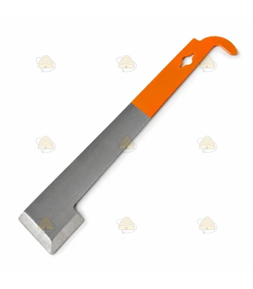 Lève-cadres jaune avec spatule – 26,5 cm en inox