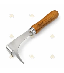Lève-cadres avec grattoir et manche en bois