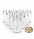 Ronde glazen potten 60 stuks - 290 ml / 350 gram, met keuze uit deksels (TO 63 mm)