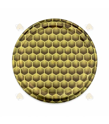 Couvercles alvéoles dorées TO 63 mm – 20 pcs