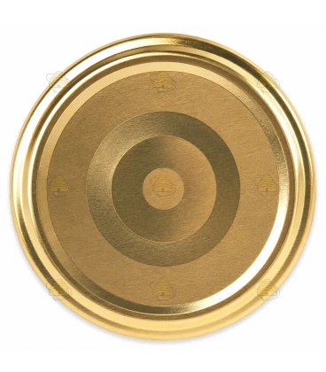 Couvercles dorés TO 63 mm (clic RSB) – 20 pcs