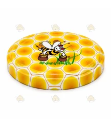 Couvercles dessin d'abeille TO 63 mm – 20 pcs