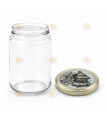 Ronde glazen potten 36 stuks - 750 ml / 1000 gram, met keuze uit deksels (TO 82 mm)