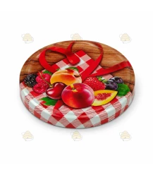 Couvercles fruits & coeur TO 82 mm - 12 pcs
