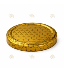 Couvercles alvéoles dorées TO 82 mm - 12 pcs
