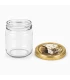 Ronde glazen potten 60 stuks - 212 ml / 250 gram, met keuze uit deksels (TO 63 mm)