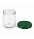 Ronde glazen potten 60 stuks - 212 ml / 250 gram, met keuze uit deksels (TO 63 mm)