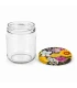 Ronde glazen potten 60 stuks - 212 ml / 250 gram, met keuze uit deksels (TO 63 mm)