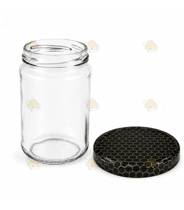 Ronde glazen potten 60 stuks - 290 ml / 350 gram, met keuze uit deksels (TO 63 mm)